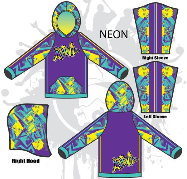 Semi-Crazy Full Dye Uni-sex Hoody