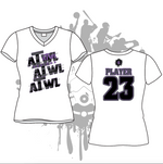 Load image into Gallery viewer, Repeat Design Women's White Sub Dye Jersey