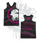 Load image into Gallery viewer, Distressed Women's Racerback Full Dye Jersey
