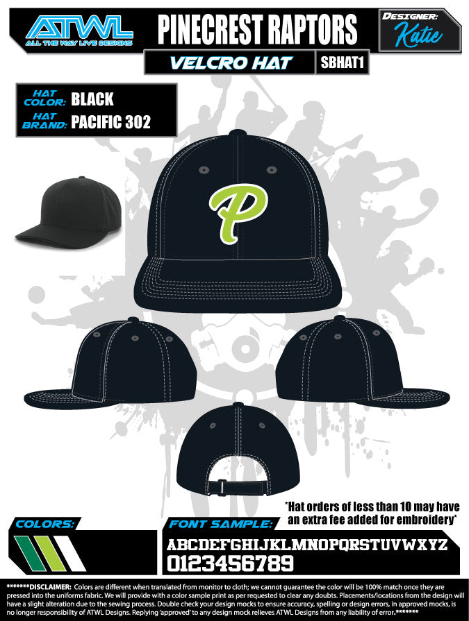 Pinecrest Spring 2021 Team Hats snapback