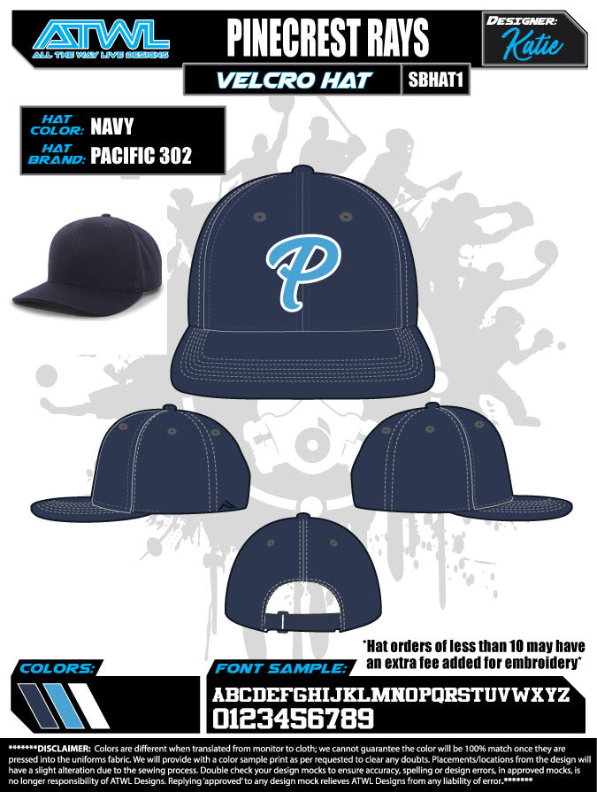 Pinecrest Spring 2021 Team Hats snapback