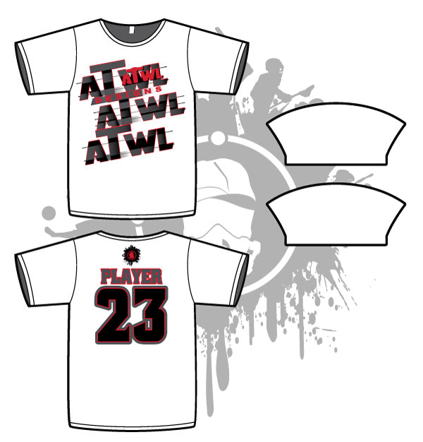 Repeat Design Mens White Sub Dye Jersey