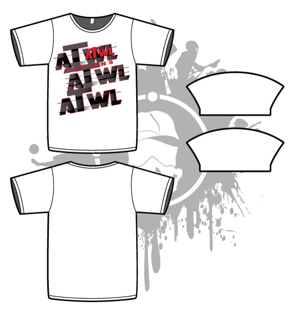 Repeat Design Mens White Sub Dye Jersey