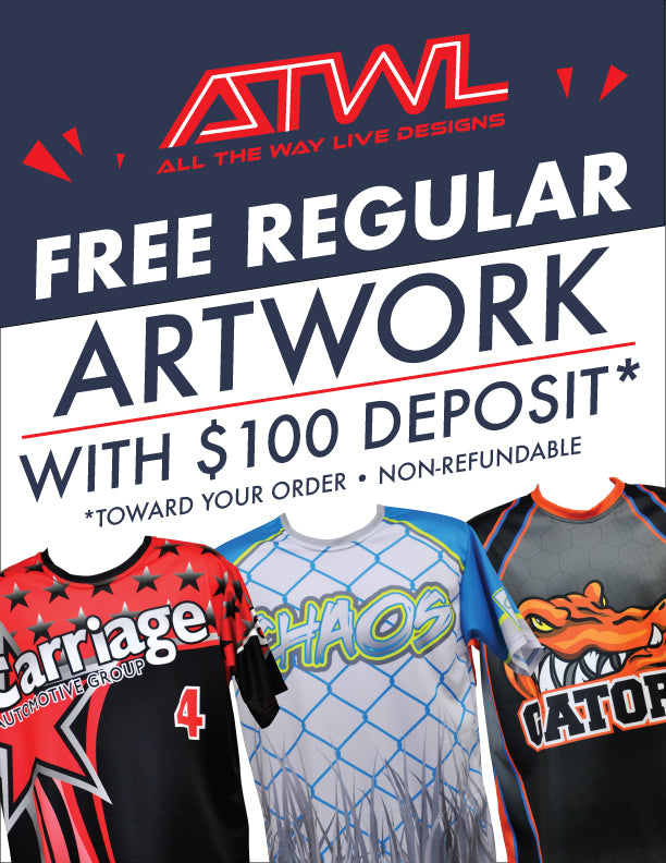 Full Dye Artwork Design Fee