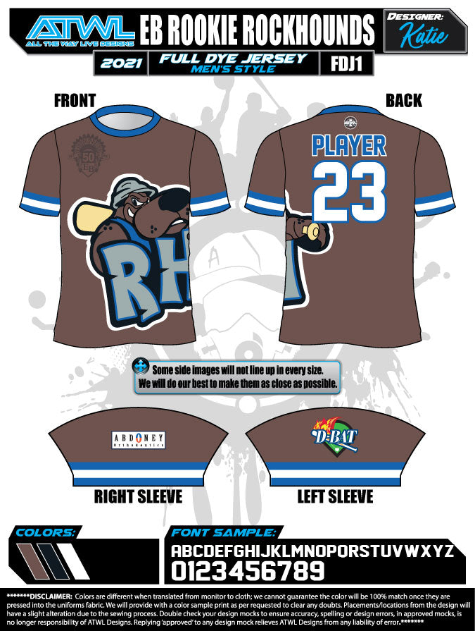 East Bay Spring 2021 Baseball Jerseys