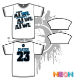 Load image into Gallery viewer, Repeat Design Mens White Sub Dye Jersey