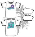 Load image into Gallery viewer, Splash Mask Mens White Sub Dye Jersey Mint/Purple