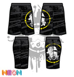 Load image into Gallery viewer, DISTRESSED GAS MASK SHORTS