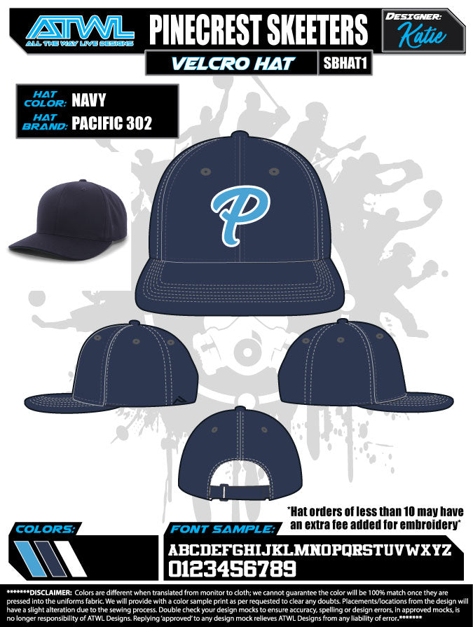 Pinecrest Spring 2021 Team Hats snapback