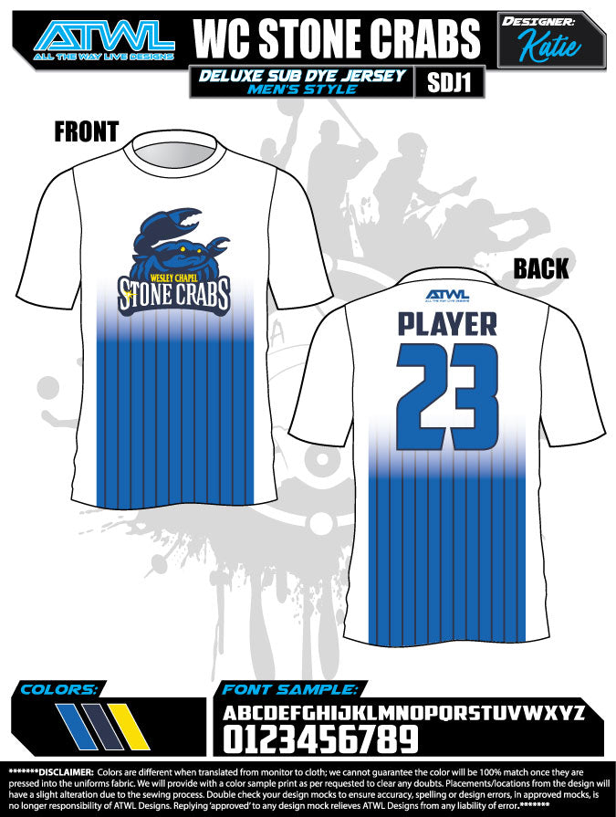 Wesley Chapel Fall League Men's Sub Dyes