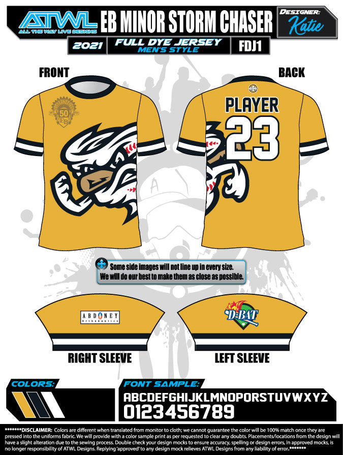 East Bay Spring 2021 Baseball Jerseys