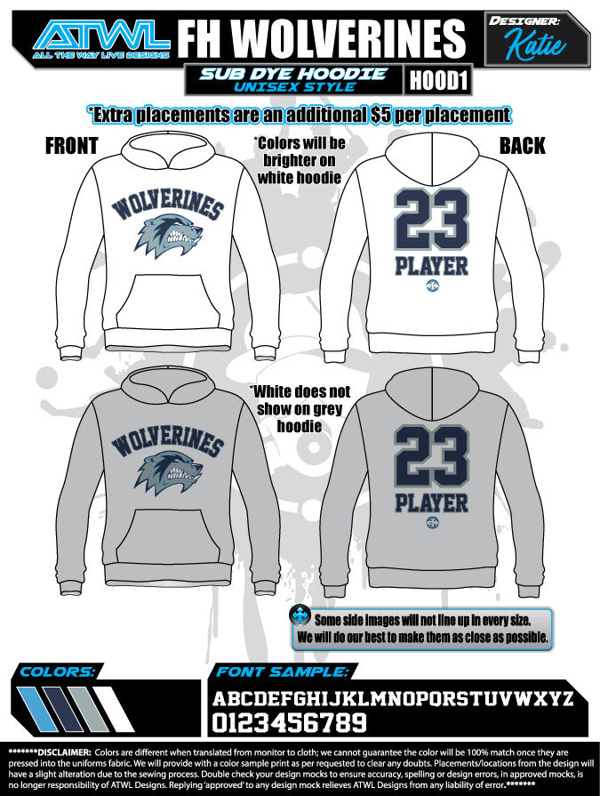 Wolverines Sub Dye Hoodie