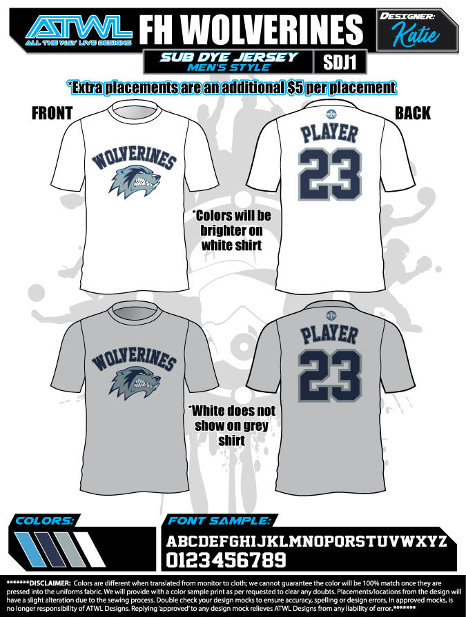 Wolverines Men's Sub Dye Jersey