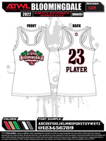 Load image into Gallery viewer, 2022 Bloomingdale All Stars Sub Dye Womens Racerback