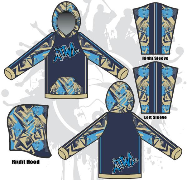 Semi-Crazy Full Dye Uni-sex Hoody