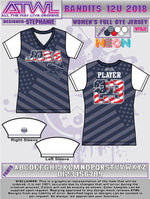 Load image into Gallery viewer, Bandits 12U Women's Full Dye Jersey