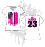 Load image into Gallery viewer, Pink Flag Women's Sub Dye Jersey