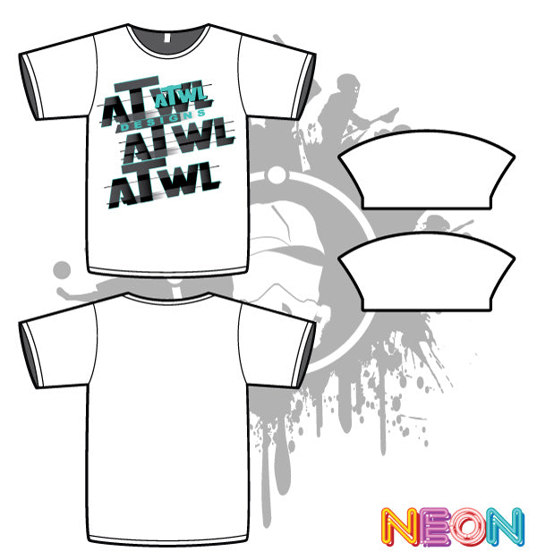 Repeat Design Mens White Sub Dye Jersey