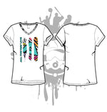 Load image into Gallery viewer, Azztastic Womens White Sub Dye Jersey