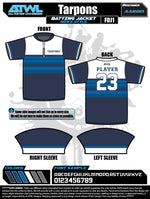 Load image into Gallery viewer, Tarpons Batting Jacket