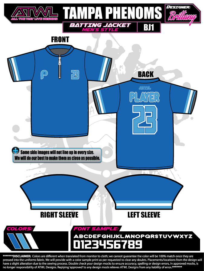 Tampa Phenoms Batting Jacket