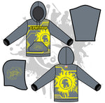 Load image into Gallery viewer, Retro Splash unisex hoody Neon/Yellow