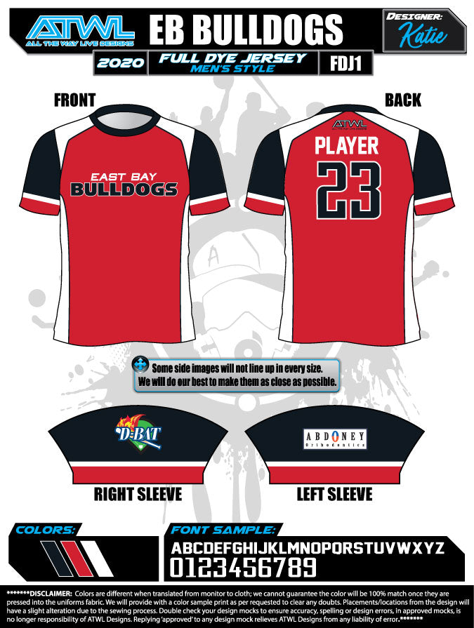 East Bay Spring 2020 Baseball Jerseys