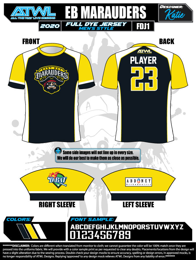 East Bay Spring 2020 Baseball Jerseys