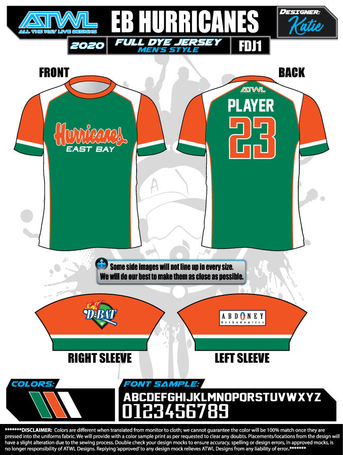 East Bay Spring 2020 Baseball Jerseys