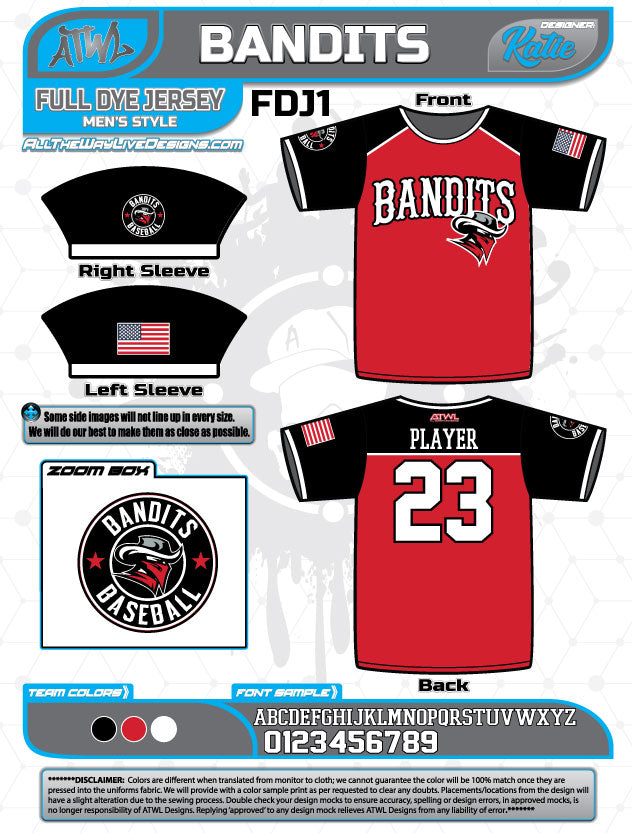 Bandits 13U Jerseys