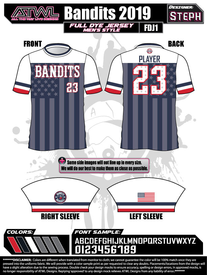 Bandits 13U Jerseys