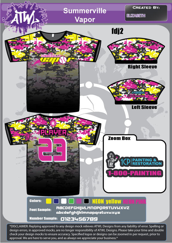 SUMMERVILLE VAPOR FULL-DYE JERSEYS