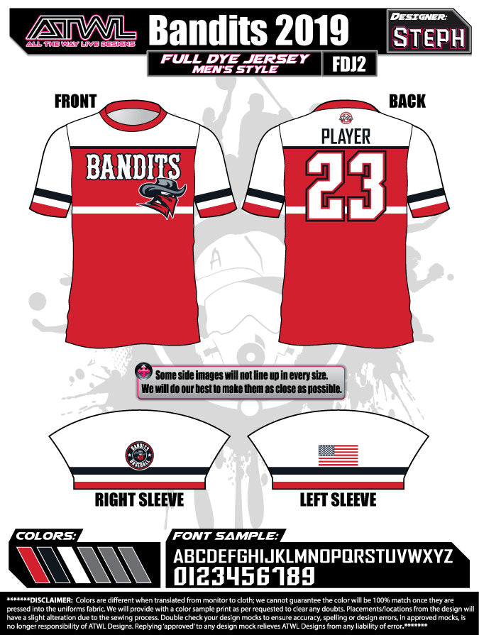 Bandits 13U Jerseys