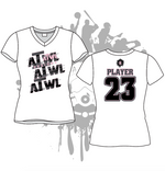 Load image into Gallery viewer, Repeat Design Women's White Sub Dye Jersey