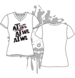 Load image into Gallery viewer, Repeat Design Women's White Sub Dye Jersey
