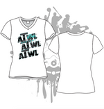 Load image into Gallery viewer, Repeat Design Women's White Sub Dye Jersey