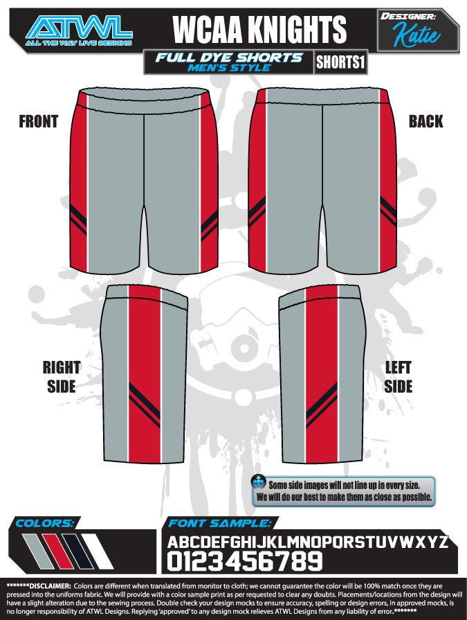 Wesley Chapel Basketball Full dye shorts