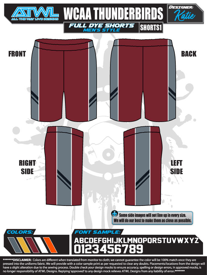 Wesley Chapel Basketball Full dye shorts