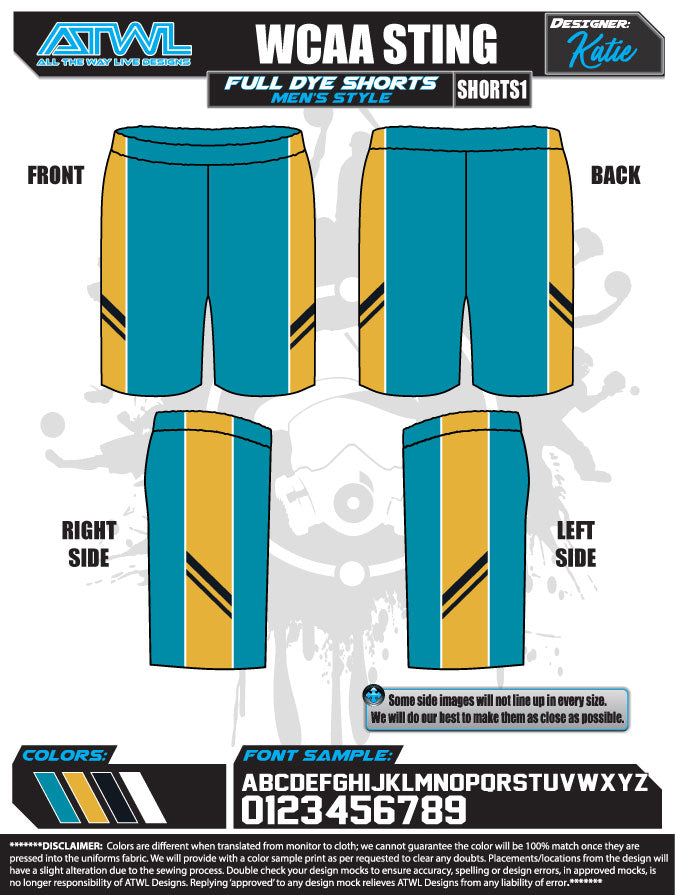 Wesley Chapel Basketball Full dye shorts