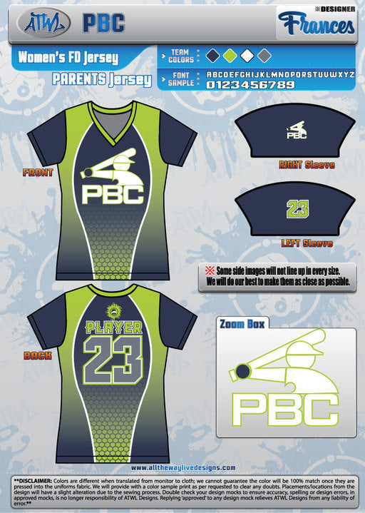 PBC WOMEN'S JERSEY