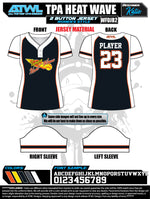 Load image into Gallery viewer, Heatwave 2 button 10u Game Day Jerseys