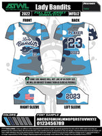 Load image into Gallery viewer, Lady Bandits  Women's V-neck Jersey