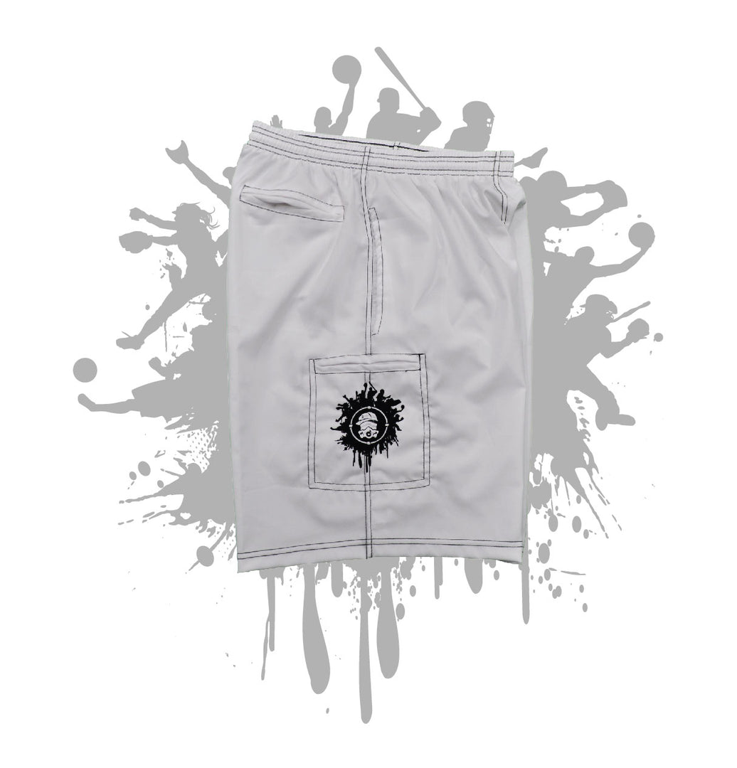 White Microfiber Stretch Short