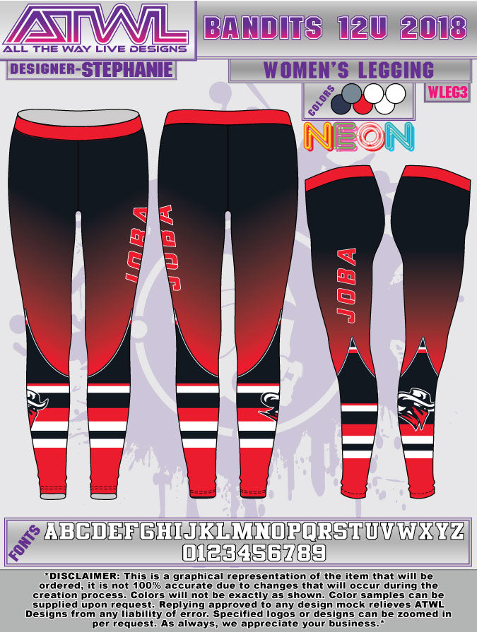 Bandits 12U Legging