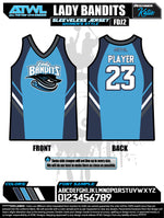 Load image into Gallery viewer, Lady Bandits  Women's Sleeveless Jersey