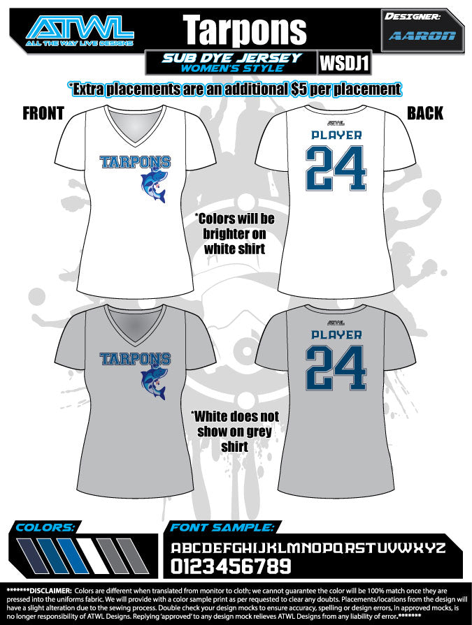 Tarpons Women's Sub Dyes
