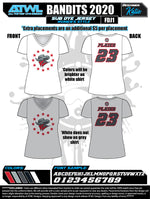 Load image into Gallery viewer, Bandits 9U 2020 Women's Sub Dye Jerseys